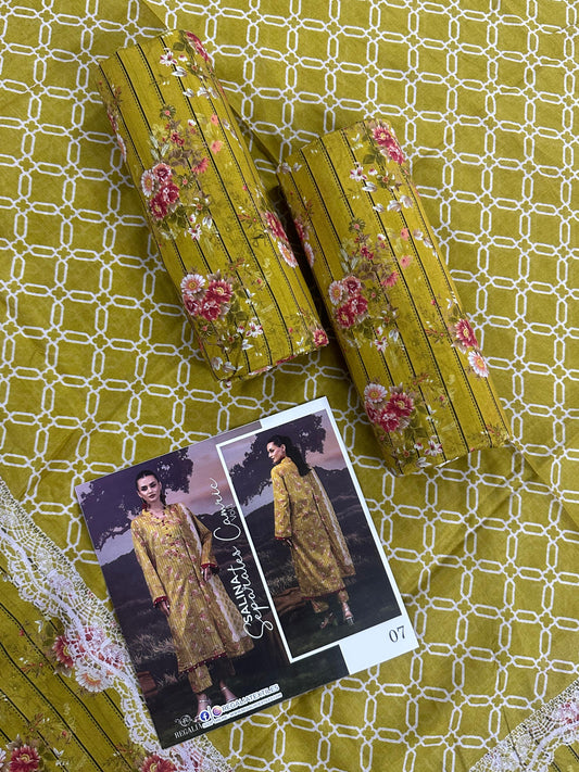 ✨🌿 SALINA SEPARATES – DIGITAL PRINTED LAWN COLLECTION 🌿✨ Design #7
Vol 1 – 2026 | By Regalia Textile