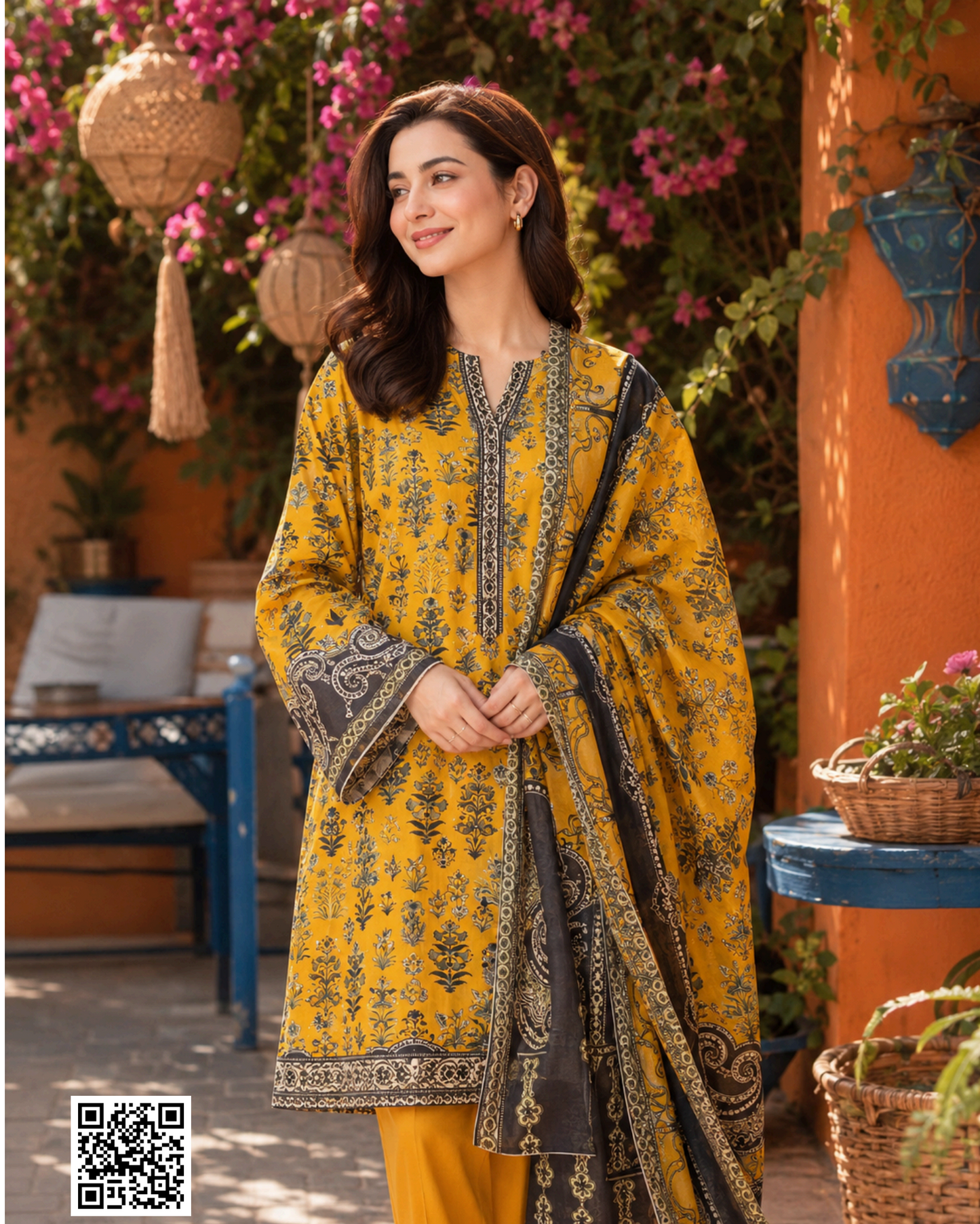 ZAMAN PRINTED UNSTITCHED 3PCS COLLECTION