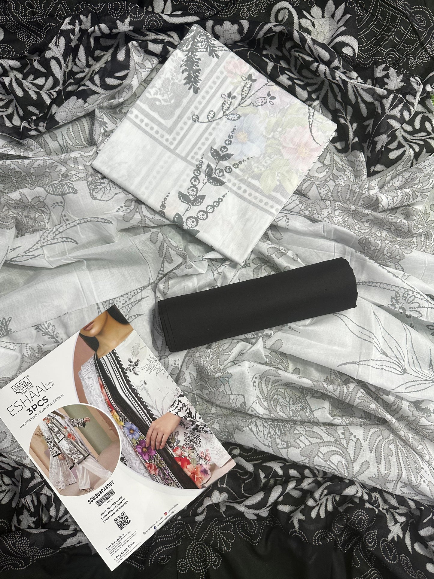 Salitex Eshal (D.C:-SSWBU3P439UT) 3Pcs Unstitched Printed Lawn Collection