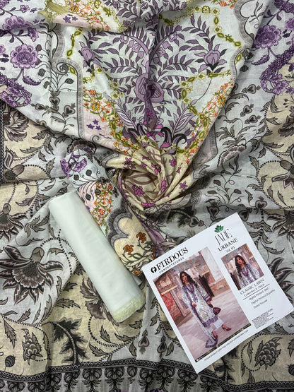 FIRDOUS JADE White 3-Piece