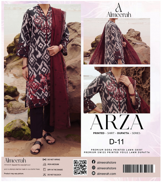 Almeerah ARZA – PRINTED D-11 2PC Premium Lawn Collection