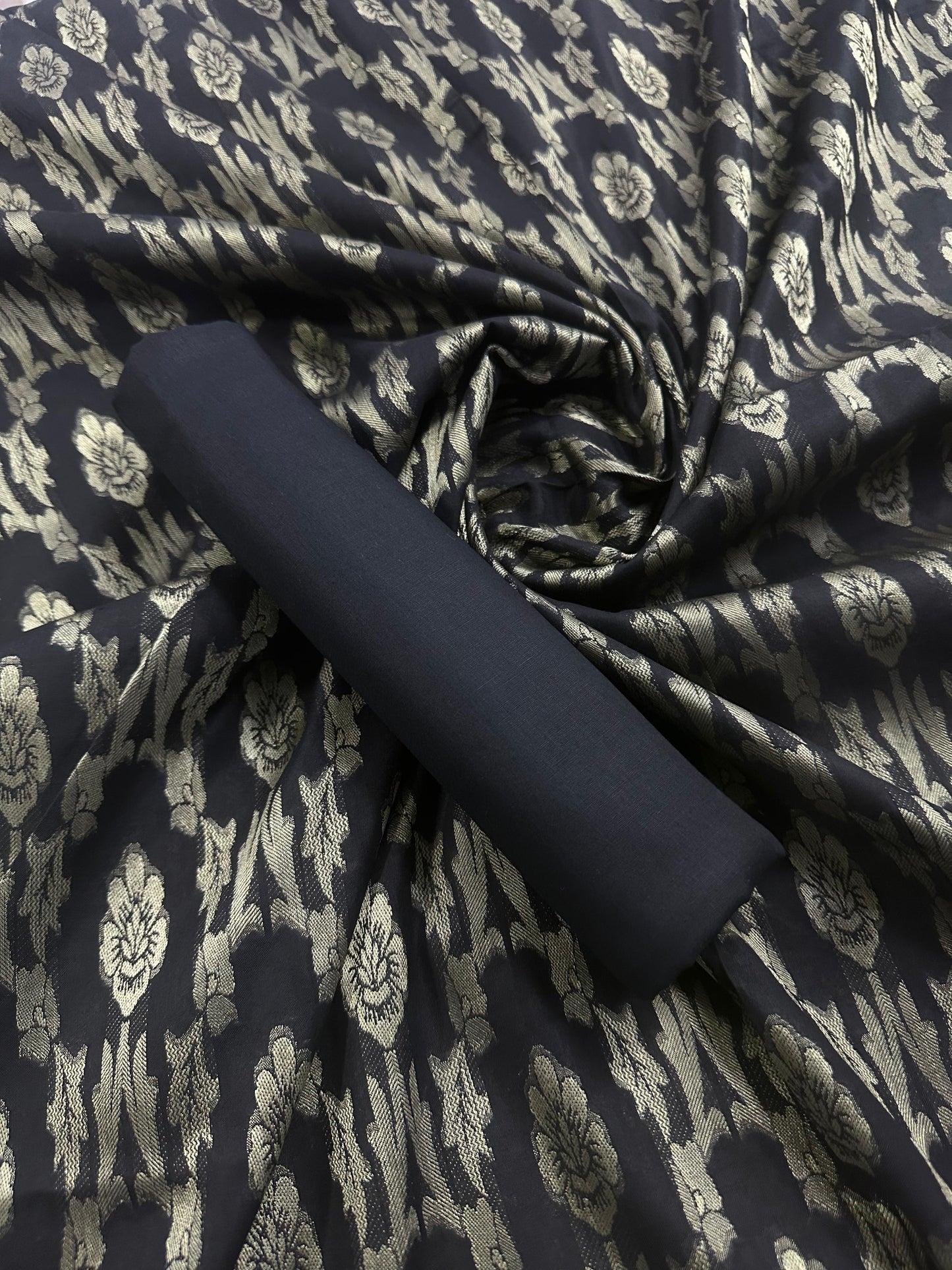 Sana Safinaz Black Jacquard 2 Pcs