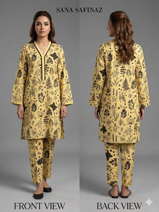 SANASAFINAZ Stitched CORDSET 2PCs Cotton – Ready to Wear 🔥