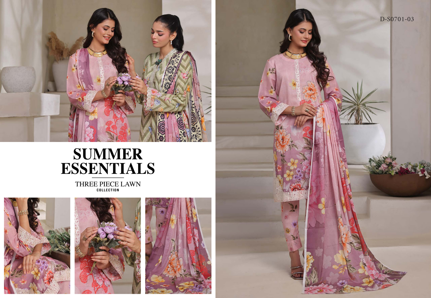 MOOSAJEE EMBROIDERY PATCH ORIGINAL CUTWORK LAWN 3PIECE 👌🔥