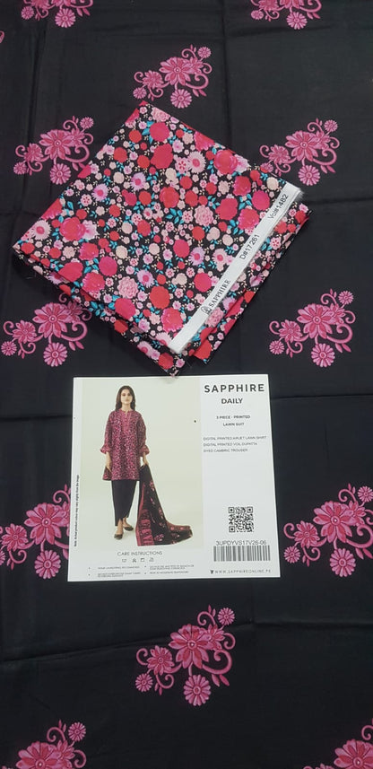 Sapphire Shirt Dupatta Lawn 2Pcs 🔥