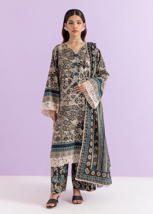 BONANZA SATRANGI Unstitched
Noirleaf - 3 Pc (WUS25P3255)🔥❤️