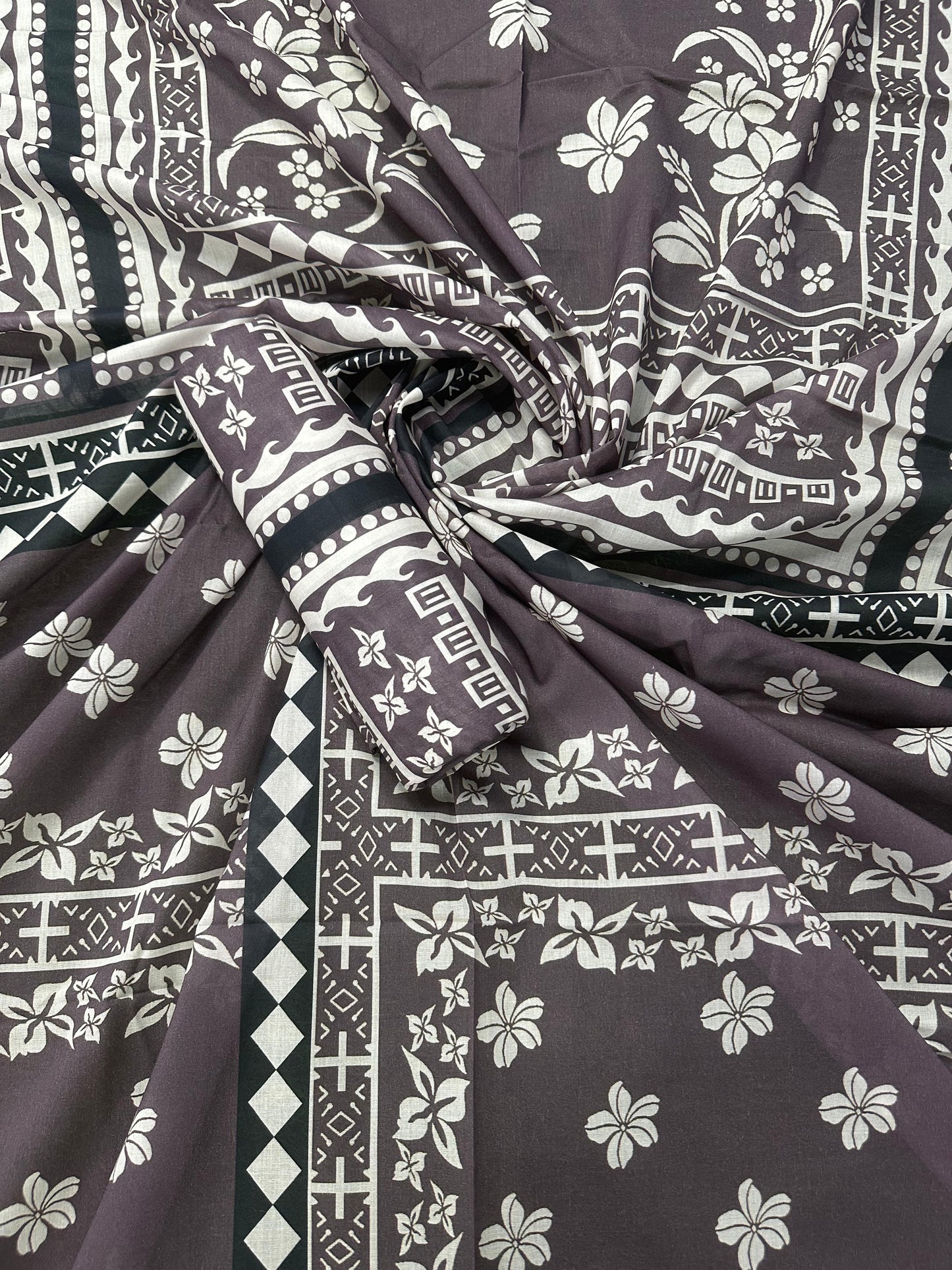 Al Dawood Textile D#7 (S+T) Unstitched Printed Cordset Collection
