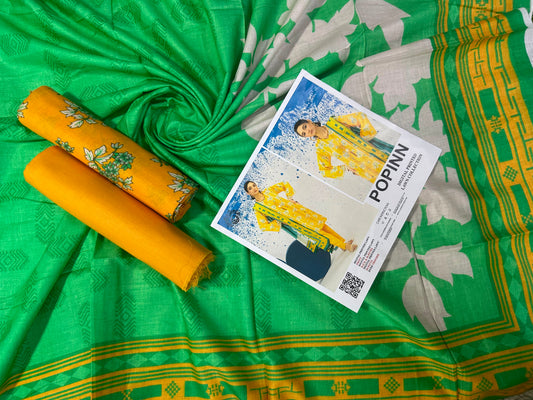Popinn Yellow Printed Lawn Collection