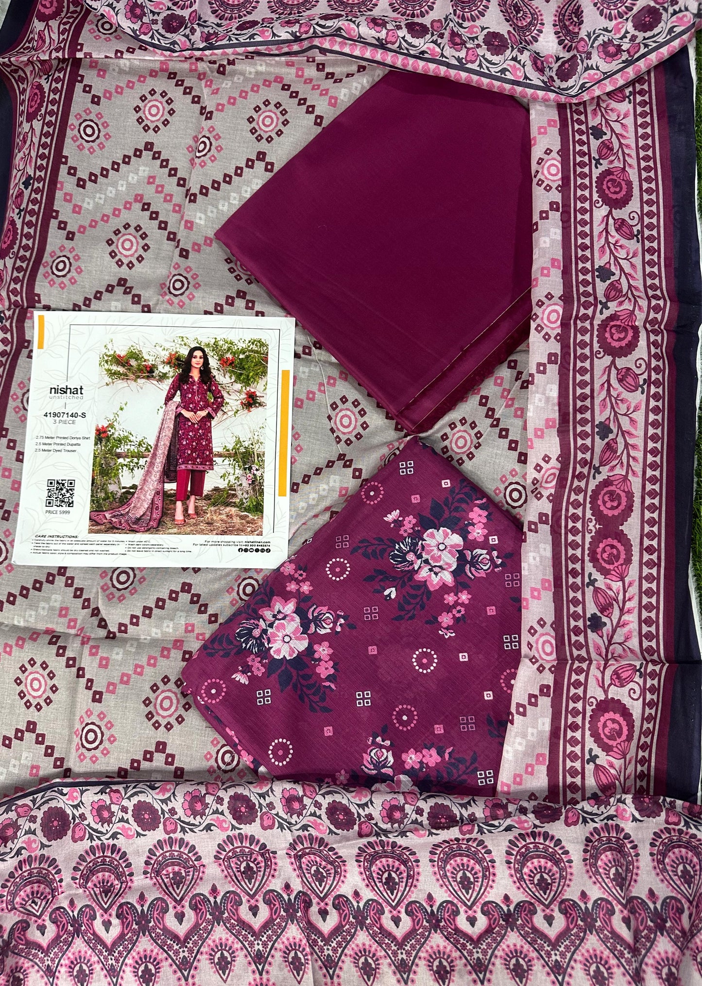 Nishat Doriya Printed Lawn 3P In Wholesale Price