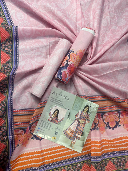 ALISHA D-06 DIGITAL PRINTED LAWN  3PCS