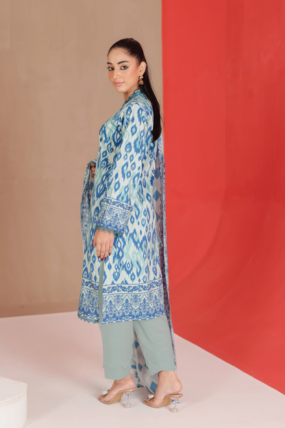 Flat 50% Off Lamisah Jade Broshia Jacquard 100% Original Lawn Unstitched in Wholesale 🥳💯✅