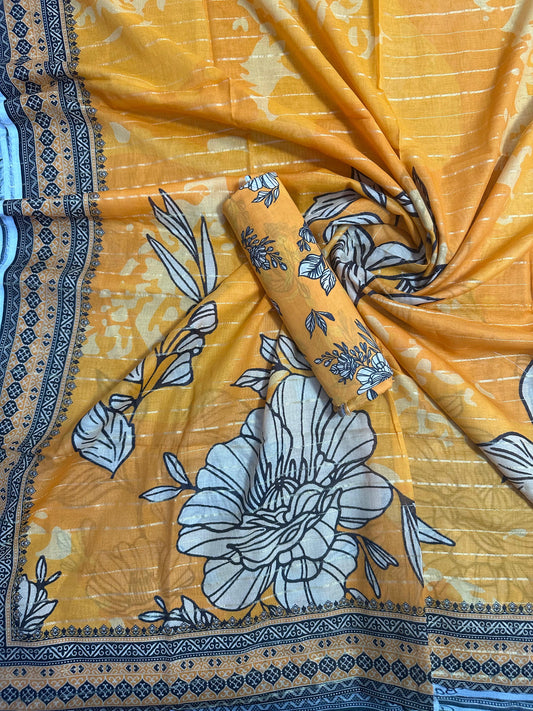Pure Lawn D-13 (S+D) 2PCs Unstitched Collection