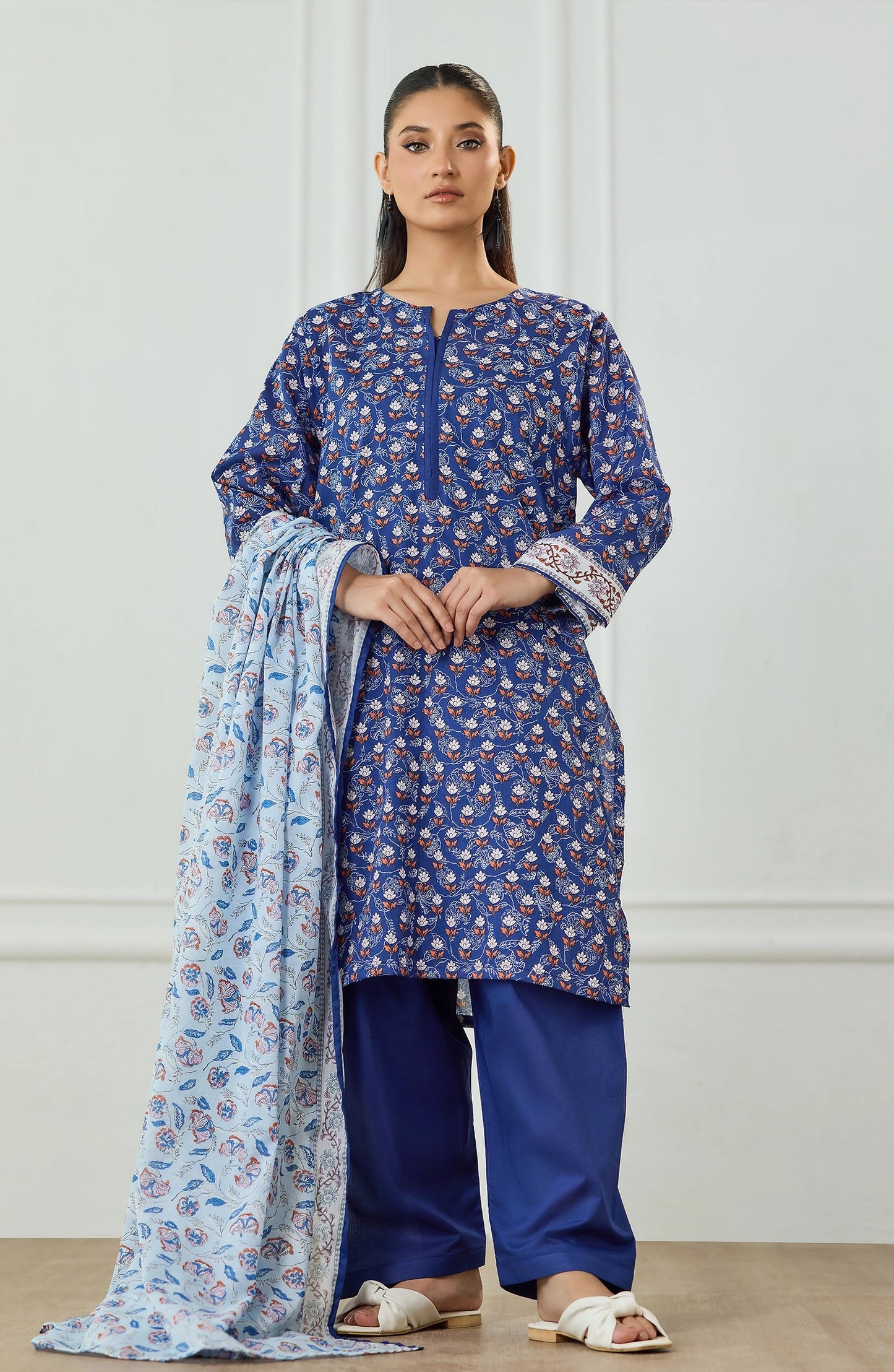 ✨ORIENT 100% ORIGINAL Unstitched Lawn 3 Piece✨ Design #OTL-25-506
