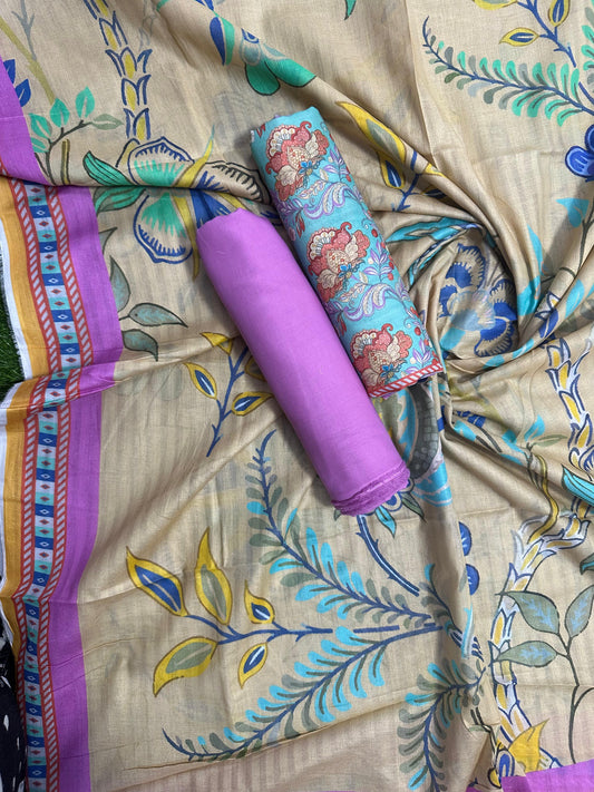 ZAMAN D-10 PRINTED UNSTITCHED 3PCS COLLECTION