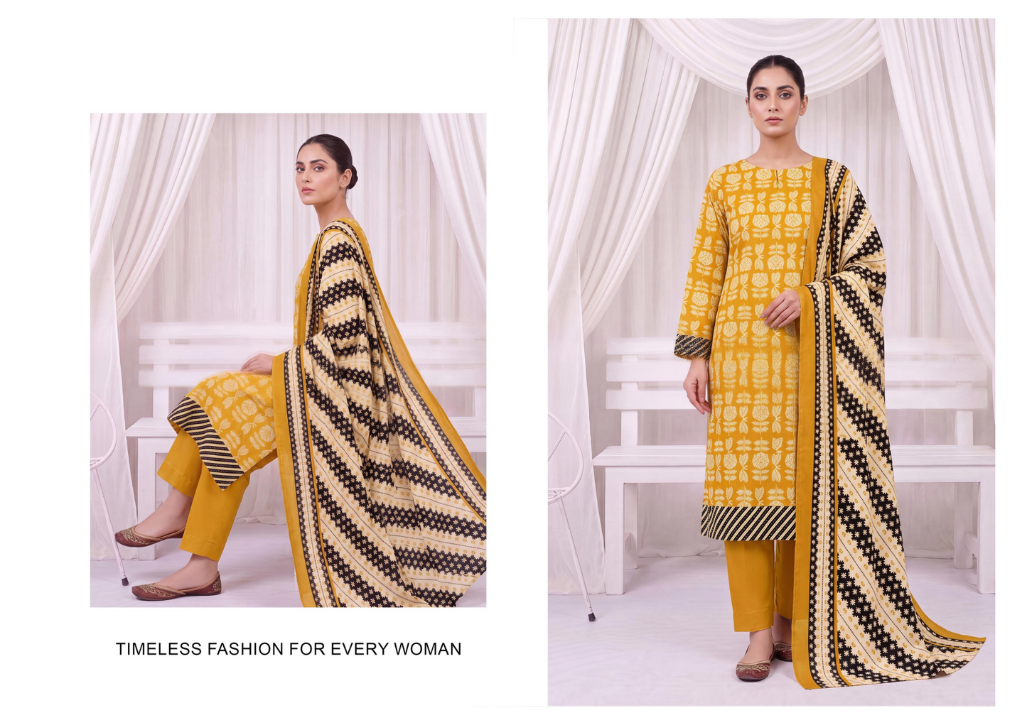 Izhaan MJ Pink D #03 - 3pcs  Printed Collection