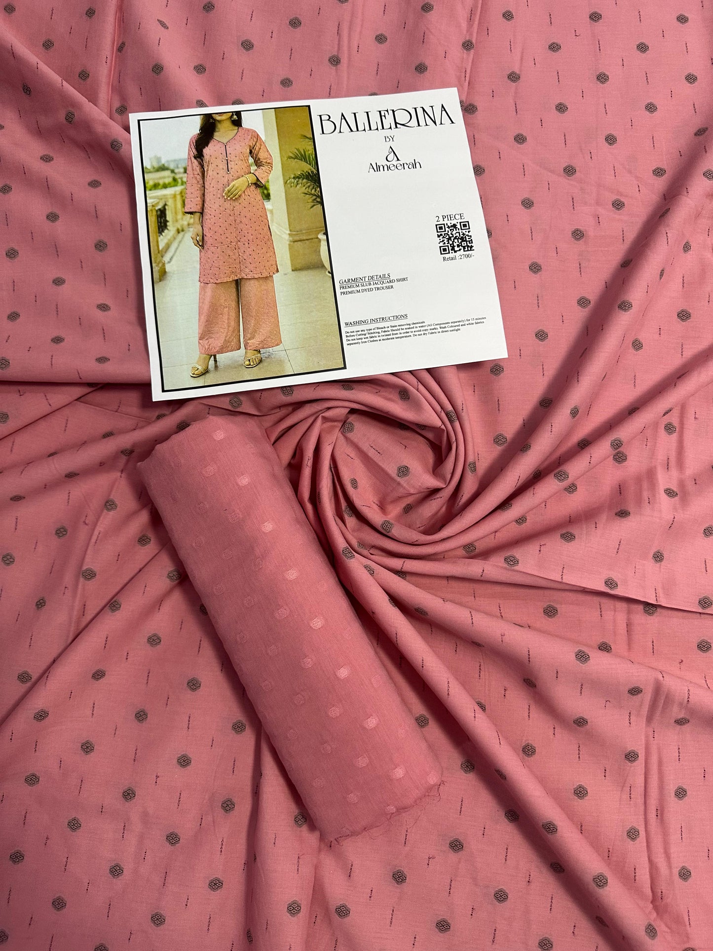 BALLERINA BY ALMEERAH D-10-  2PCS JACQUARD COLLECTION