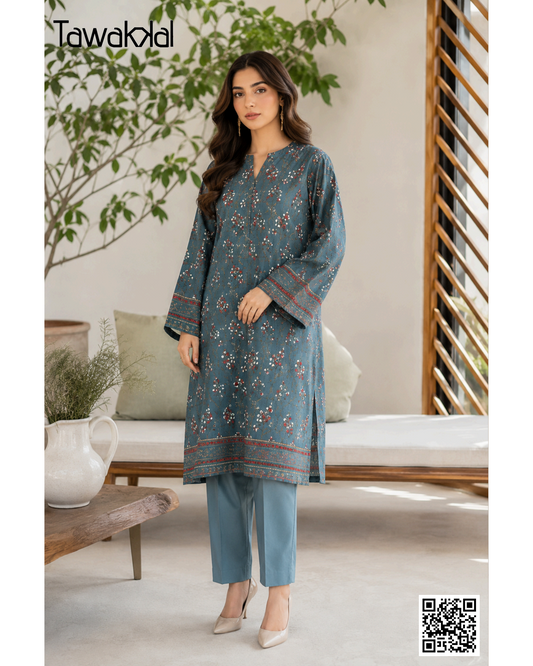 Tawakkal Green Stitched 2-Piece