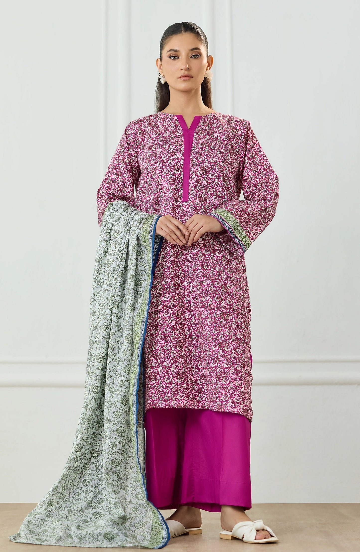✨ORIENT 100% ORIGINAL Unstitched Lawn 3 Piece✨ Design #OTL-25-492