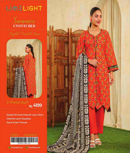 Limelight Chamkee Lawn 3Pcs 🔥