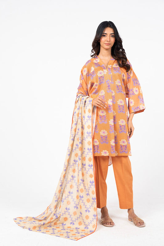 Alkaram 100% Original Lawn 3 Piece 😉🧡
