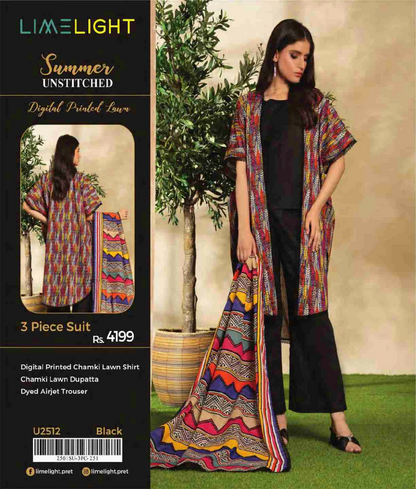 Limelight Chamkee Lawn 3Pcs 🔥