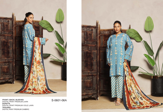 MoosaJee 100% Original Unstitched 3Pcs 🥳🔥