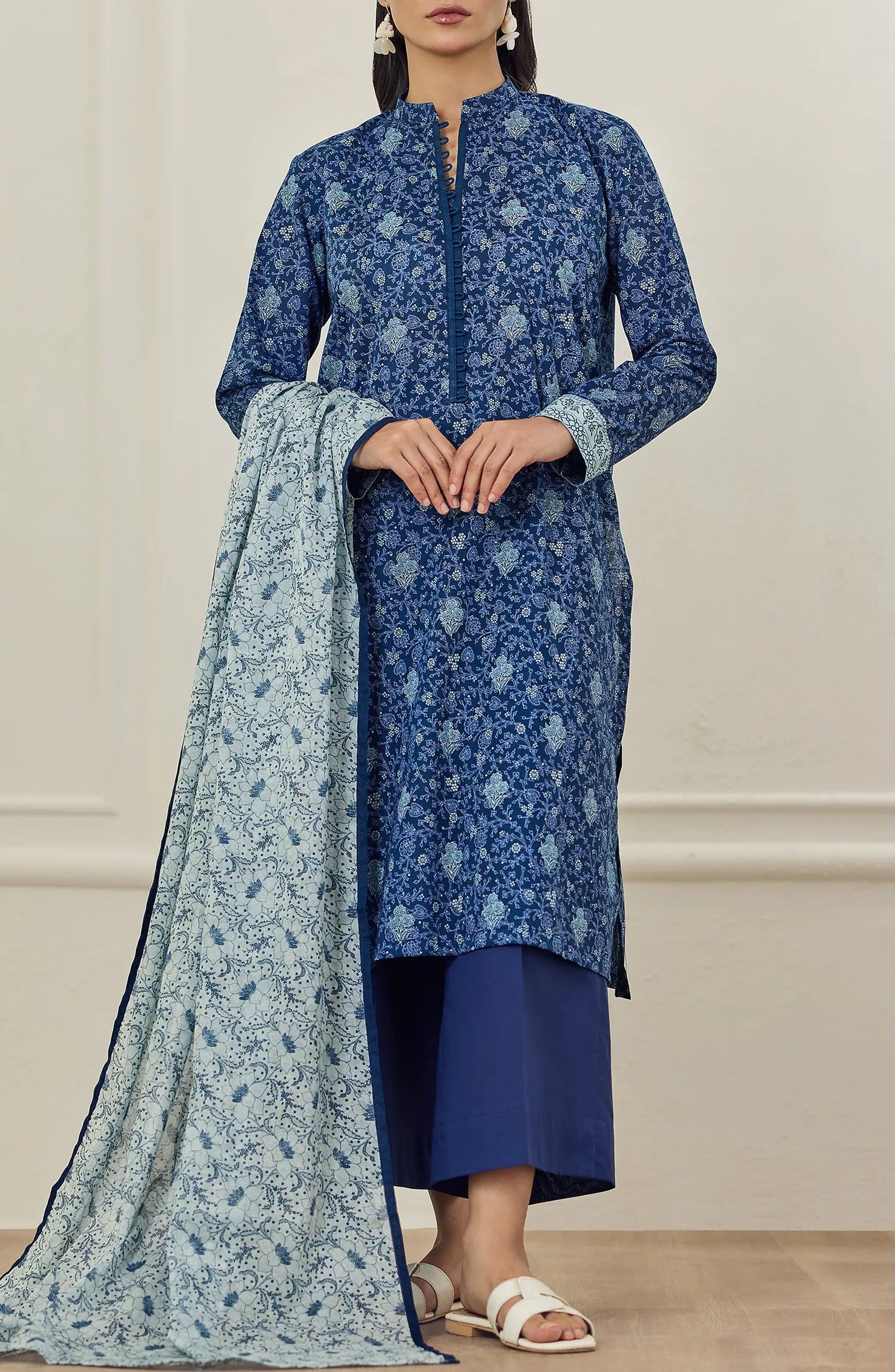 ✨ORIENT 100% ORIGINAL Unstitched Lawn 3 Piece✨ Design #OTL-25-509