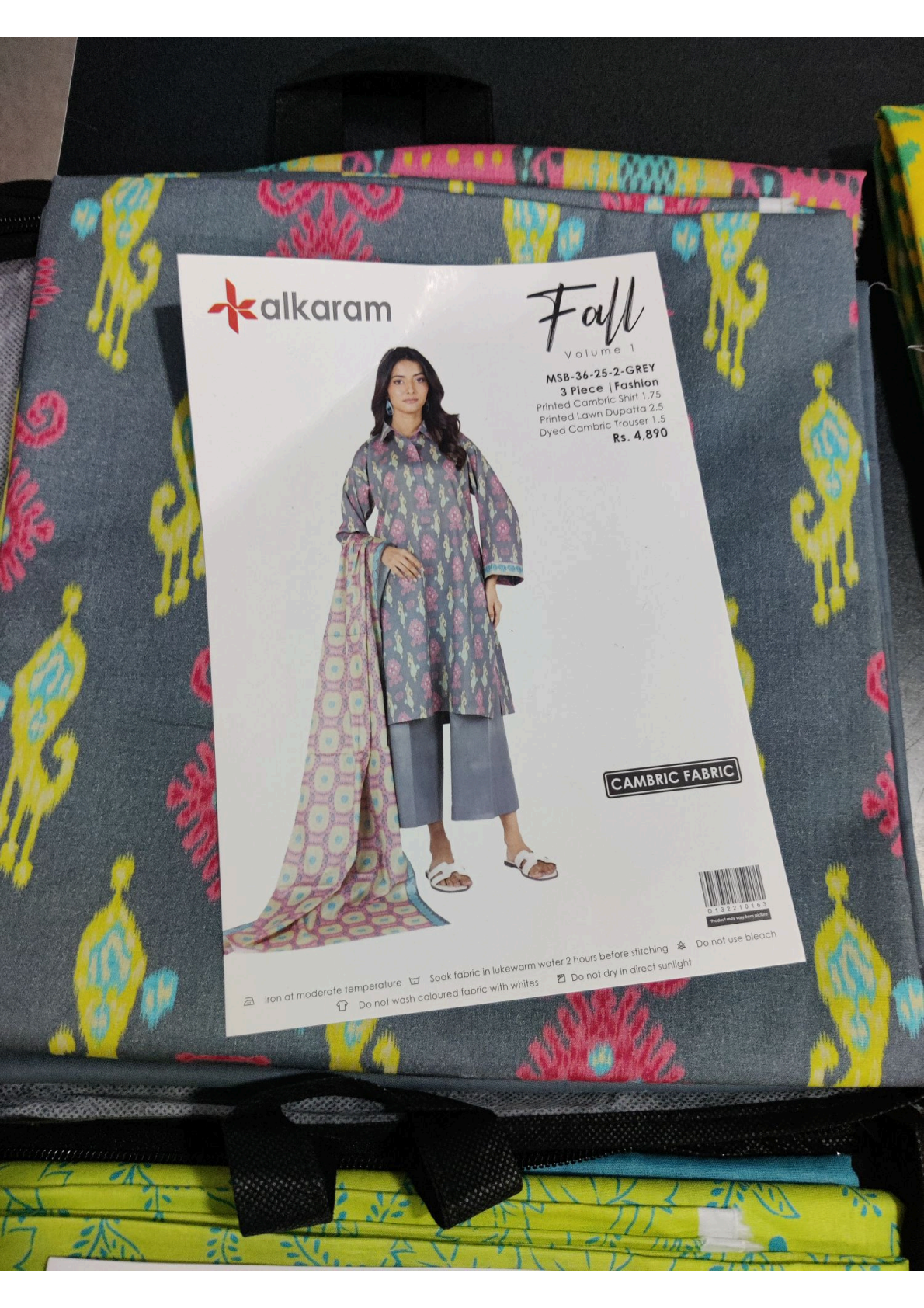 Alkaram 100% Original Cotton Camric 3 Piece 😉🧡 2k25
