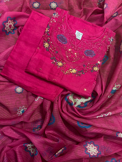 BQ EMBROIDERY STITCHED 3PCS RANDOMLY ANY COLOR/ ANY DESIGN