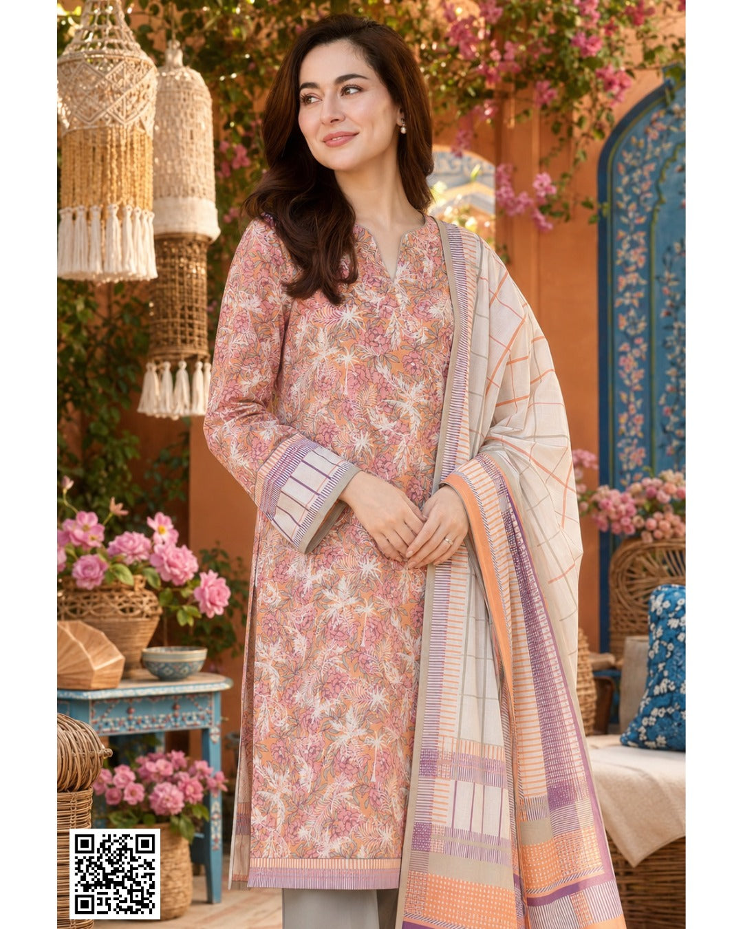 ZAMAN PRINTED UNSTITCHED 3PCS COLLECTION