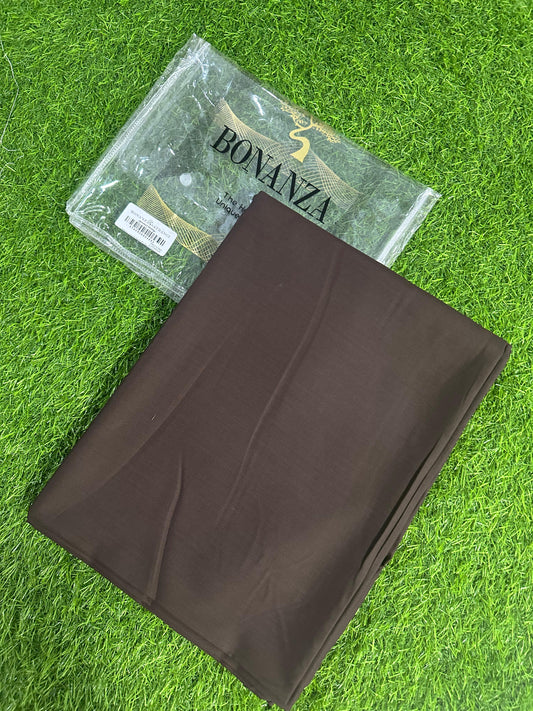 👔 BONANZA Unstitched– Wash & Wear 💞🔥 Gents Collection 2026🔥 Dark Coffee