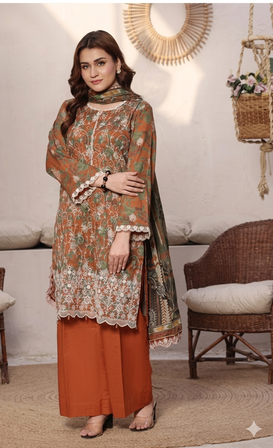 MOOSA JEE DHAGAKARI EMBROIDERED UNSTITCHED 3PCS COLLECTION