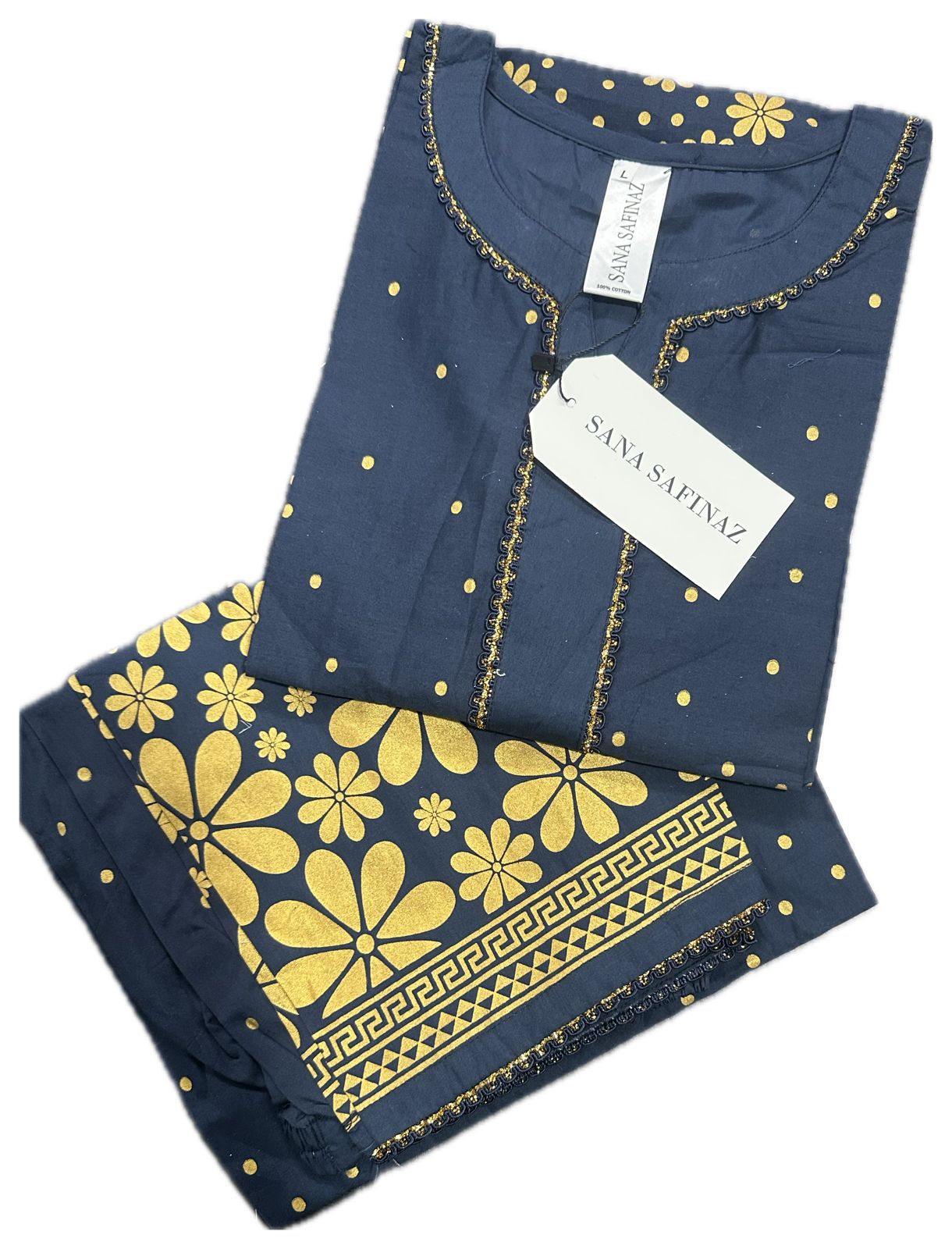 Sanasafinaz DEFECTED Cords Cotton Printed Stitched 2P