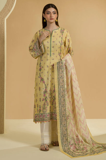 Zellbury Doriya Lawn 3 Pcs Unstitched Collection D.C:- WUS25X25709