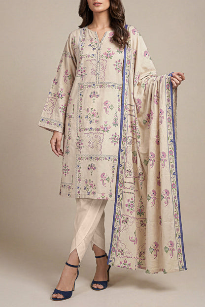 SAYA D.C:-U01-26218-P01B - 3 Piece Printed Lawn Collection
