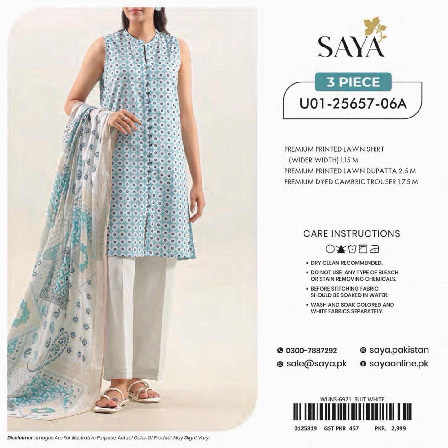 Saya Unstitched Printed 100% Original Cotton 3 PCs Suit In WHOLESALE PRICE 💯✨