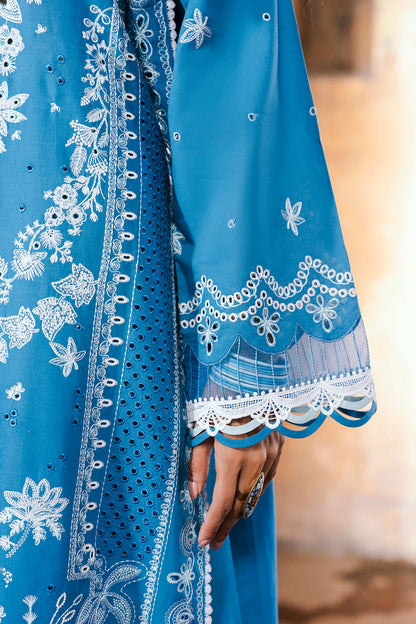 ZELLBURY 🌟 CHIKANKARI 💙 ROYAL BLUE ZARI ELEGANCE – WUS25E30832 💙