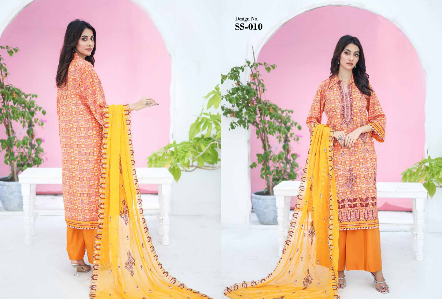 SANASARA EMBROIDED 3P By LEEDS