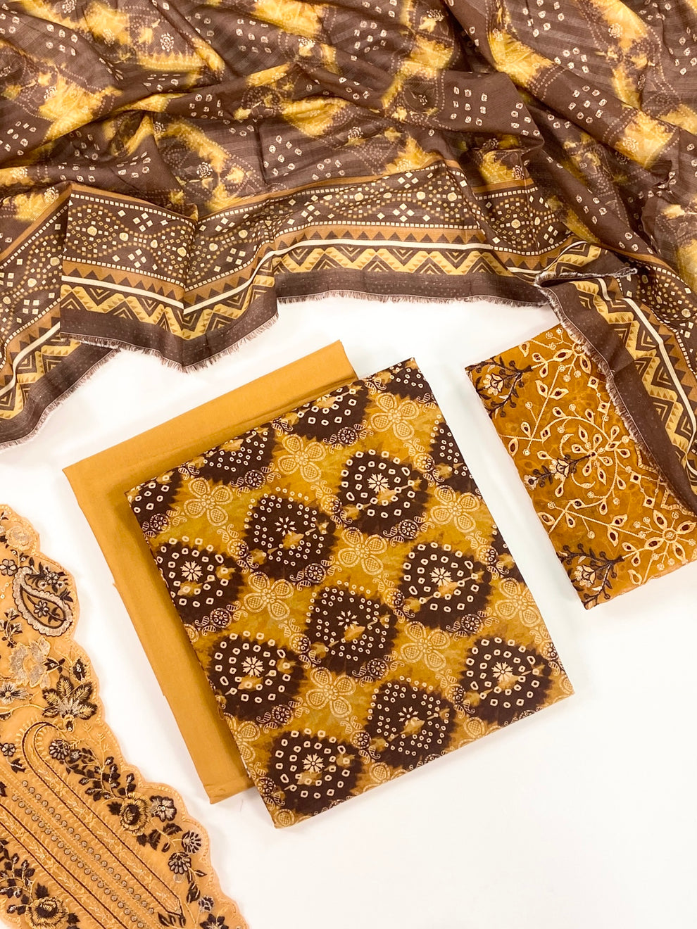 Fleur By Almeerah - Zest Aura – Digital Chundri Lawn