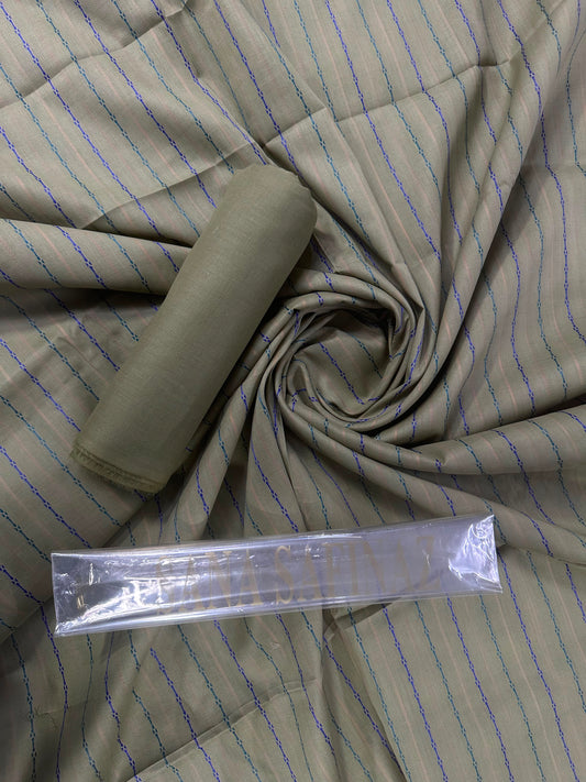 Sana Safinaz Olive Jacquard 2 Pcs