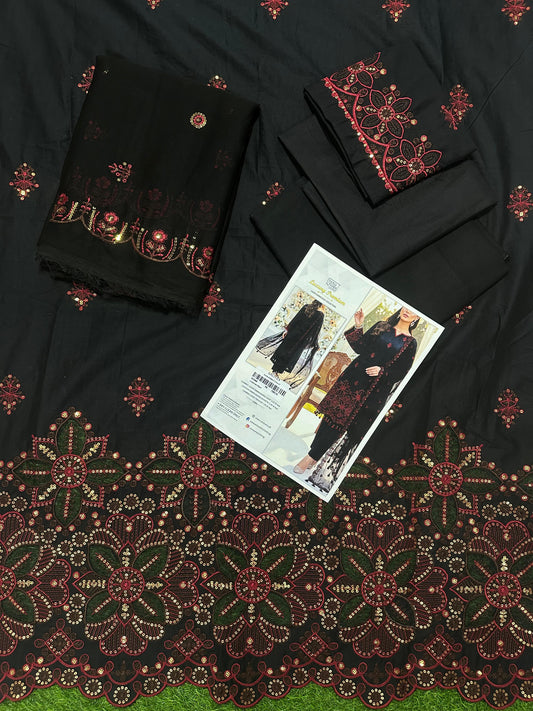 LUXURY PREMIUM Laser Embroidered Lawn Unstitched Collection 2026 Design# SSW6U3P272UT