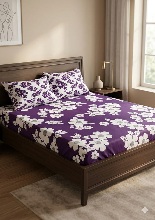 Salonika Full Printed King Size Bedsheets Collection