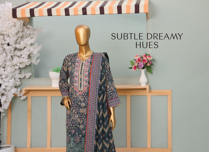 🌸 MTF Digital Printed Doria Embroidered Cotton Collection 2025 🌸 ✨ ELARA ✨