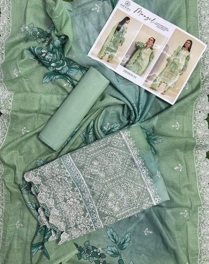 Amaira Manzil Luxury Embroidered Lawn 3 Piece Unstitched Collection