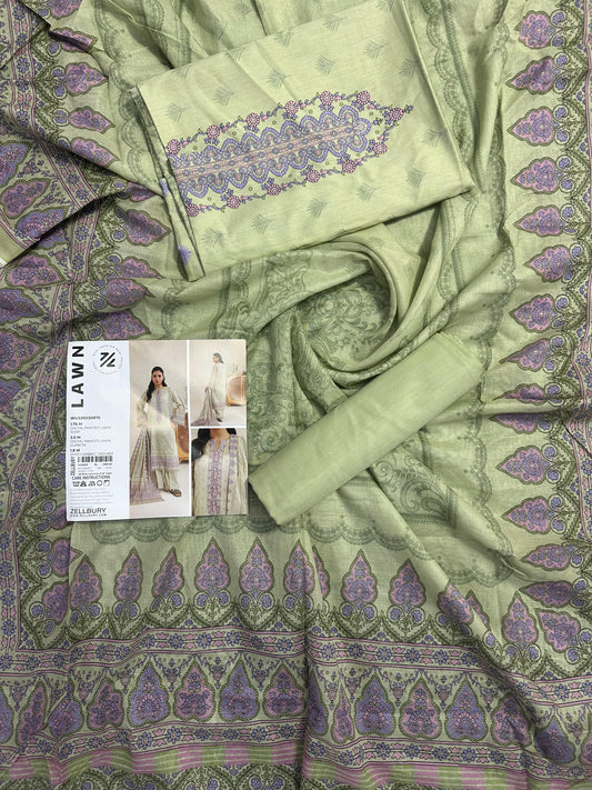 ZELLBURY Unstitched Lawn Collection 2026 Design # WUS26X30875