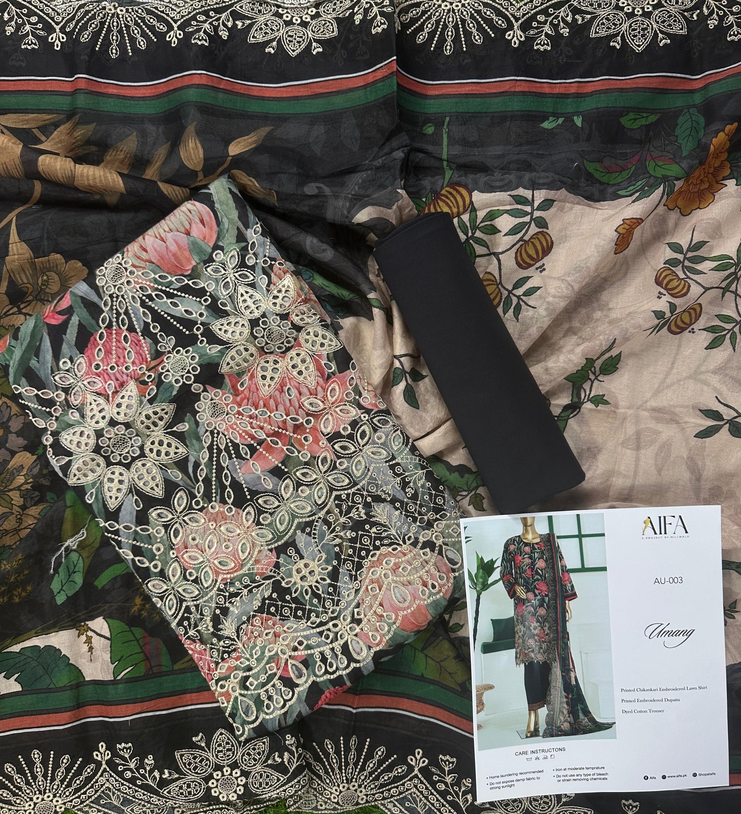 AIFA – Umang Embroidered Collection Design Code: -AU-003
