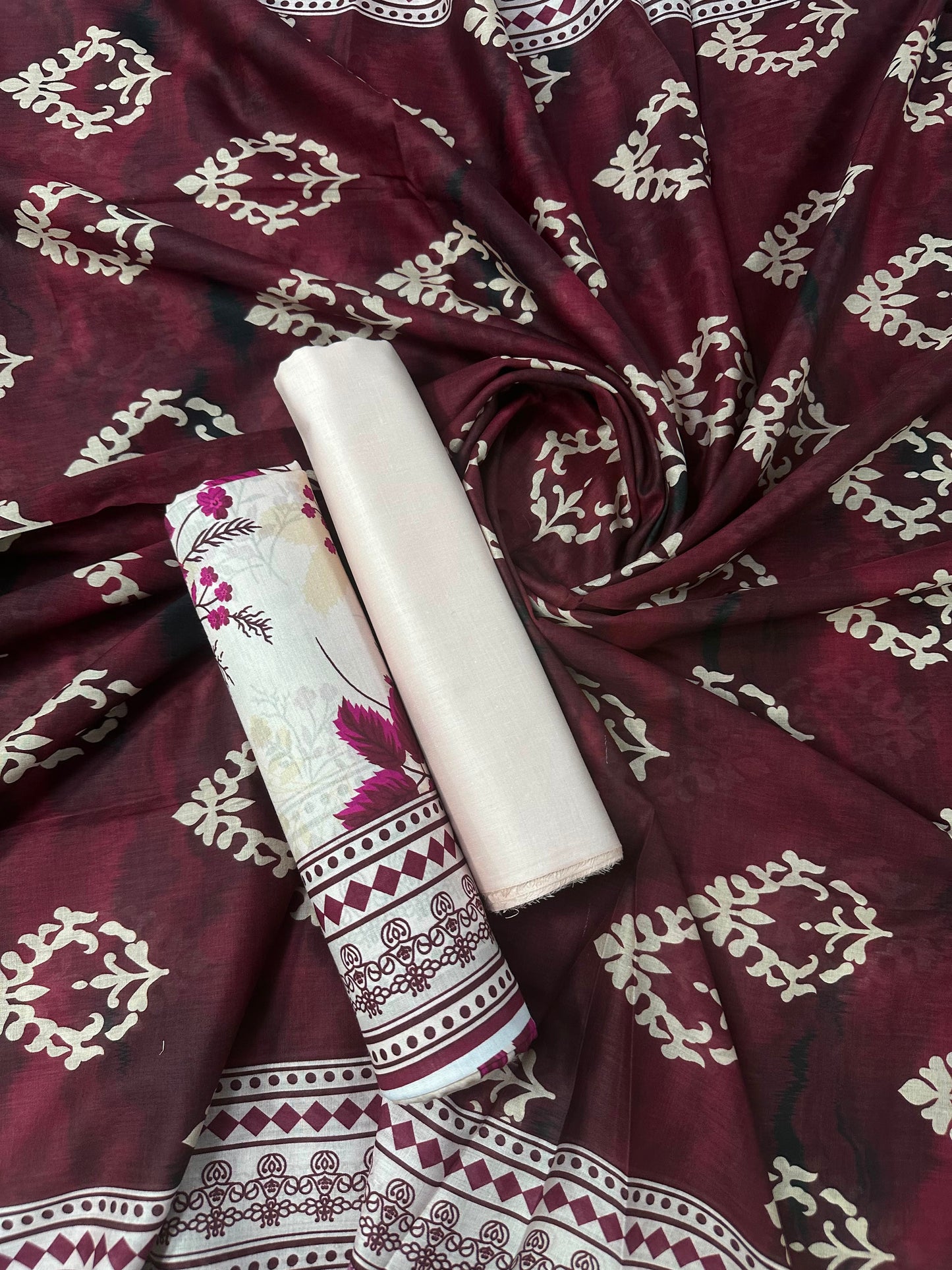 Bin Saeed Vol. 2 Pink Printed 3Pcs