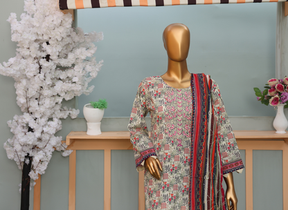 🌸 MTF Digital Printed Doria Embroidered Cotton Collection 2025 🌸 ✨ ELARA ✨