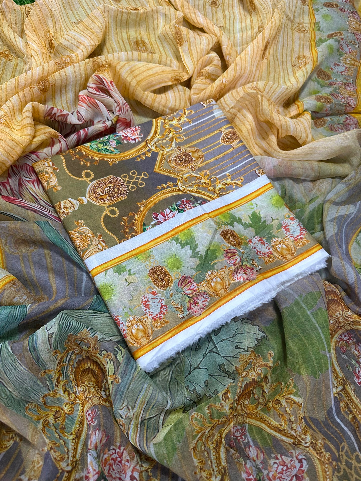Wajdan 2Pcs Printed Lawn