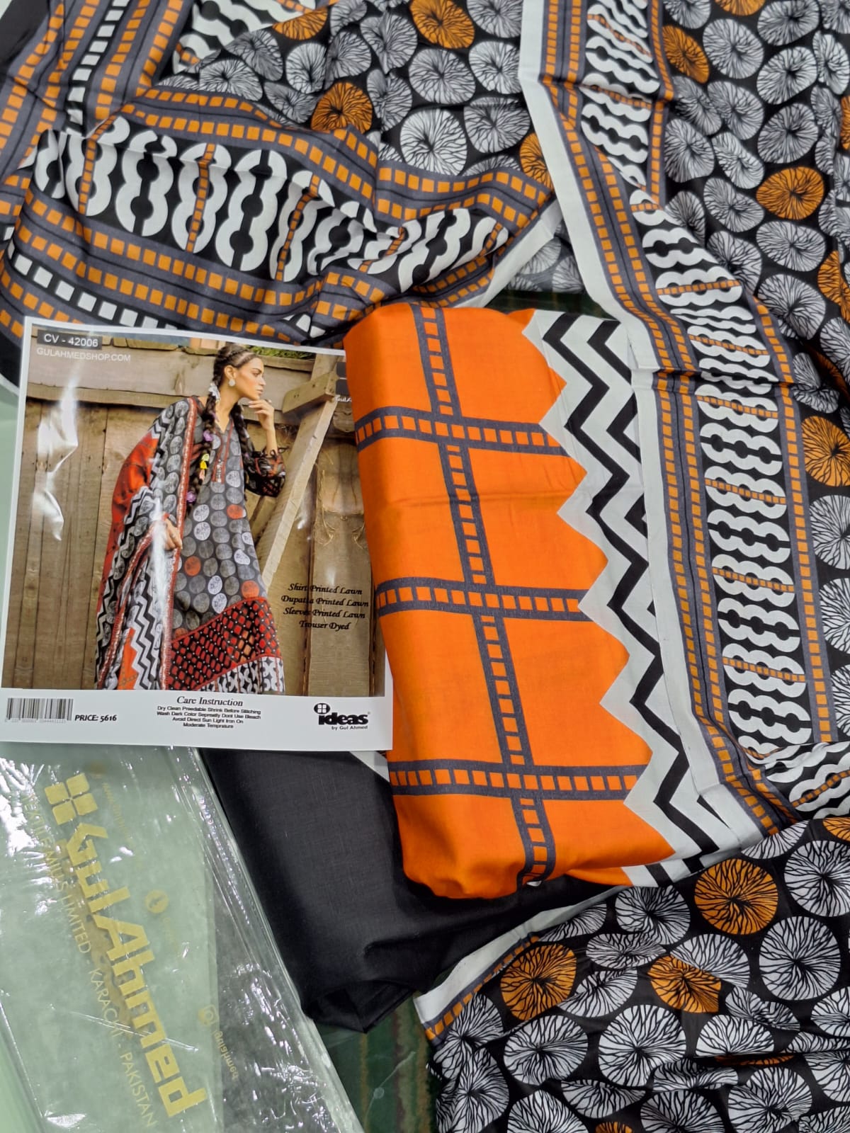 Gulahmed Printed Lawn 3P